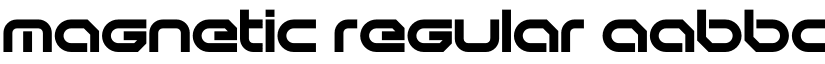 Magnetic Regular font