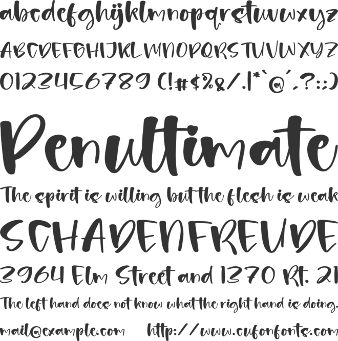 Machotta Bluessy font preview