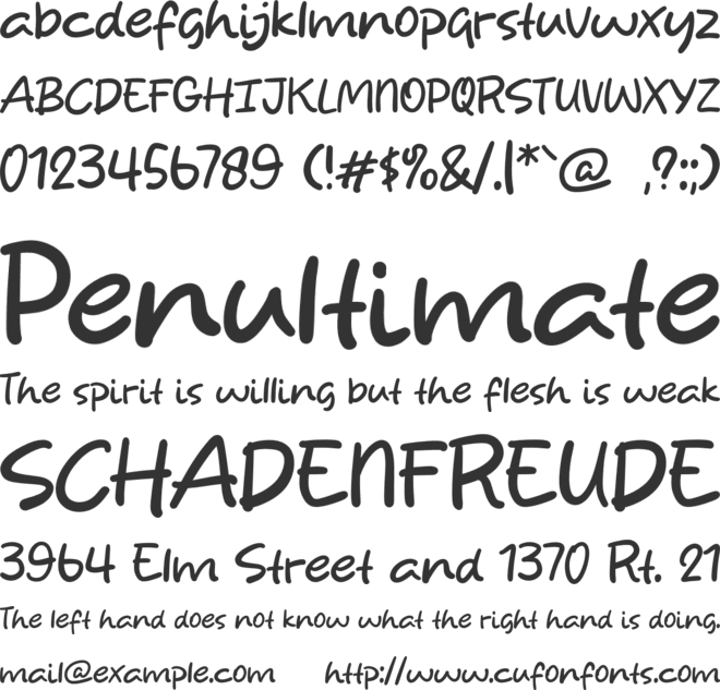 Sunday Orange font preview