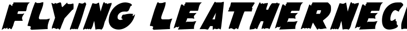 Flying Leatherneck font