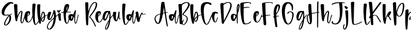 Shelbyita Regular font
