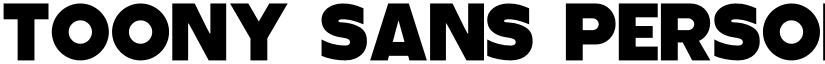 Toony Sans PERSONAL USE Regular font