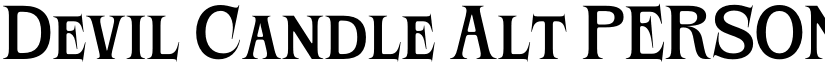 Devil Candle Alt PERSONAL USE Regular font