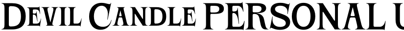 Devil Candle PERSONAL USE Regular font