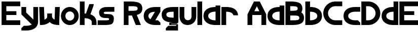 Eywoks Regular font