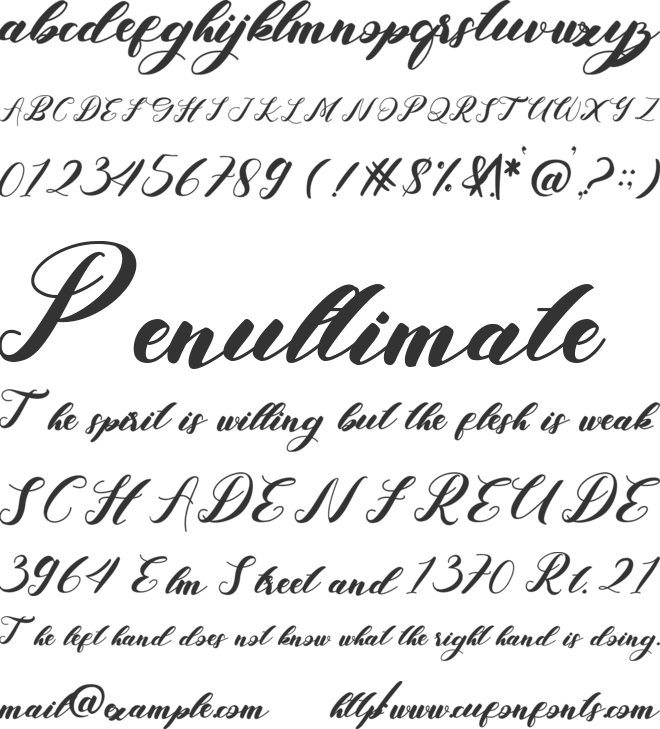 Estyla font preview