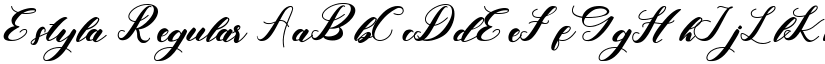 Estyla Regular font