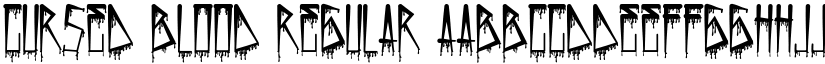 Cursed Blood Regular font