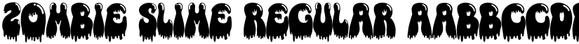 Zombie Slime Regular font