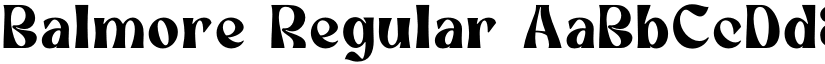 Balmore Regular font