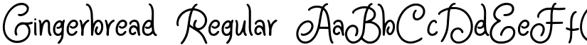 Gingerbread Regular font