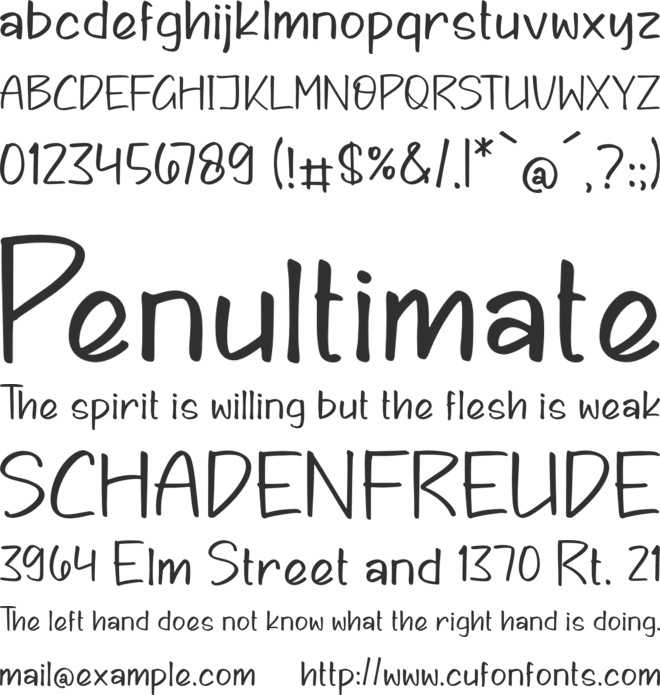 Stairway Bounty font preview