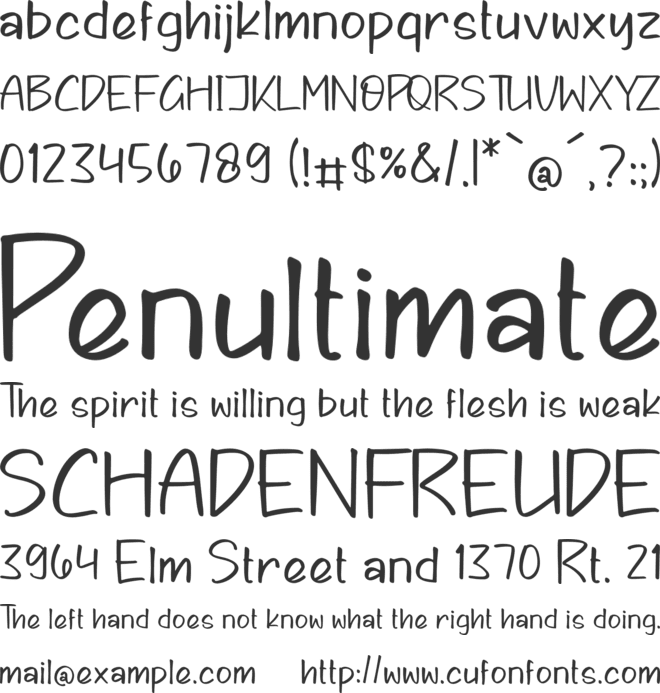 Stairway Bounty font preview