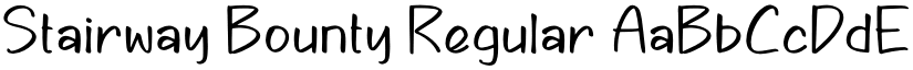 Stairway Bounty Regular font