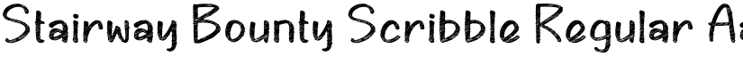 Stairway Bounty Scribble Regular font
