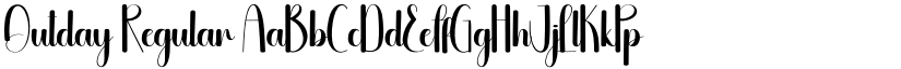 Outday Regular font