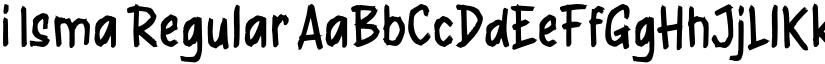 i Isma Regular font