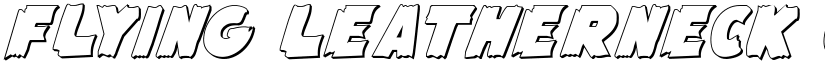 Flying Leatherneck Outline font