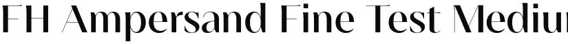 FH Ampersand Fine Test Medium font