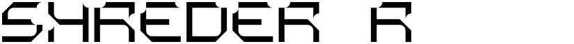 SHREDER font download