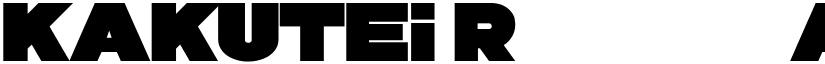 KAKUTEI Regular font