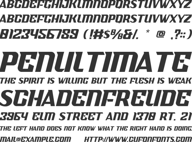 Gamesome font preview