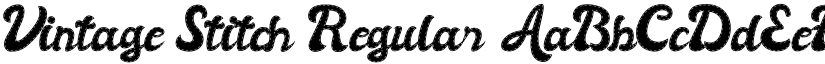 Vintage Stitch Regular font