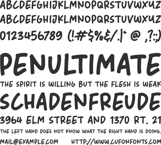 Wild Berries font preview