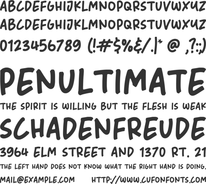 Wild Berries font preview