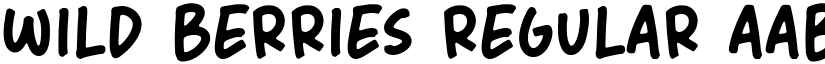 Wild Berries Regular font