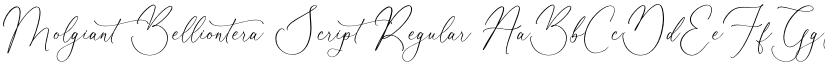 Molgiant Belliontera Script Regular font