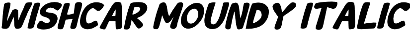 Wishcar Moundy Italic font