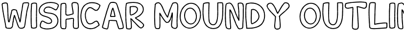 Wishcar Moundy Outline Regular font