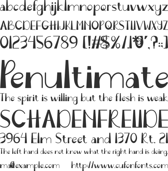 Future Straw font preview