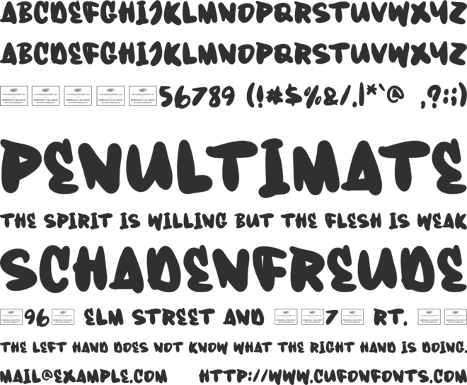 Wassail font preview
