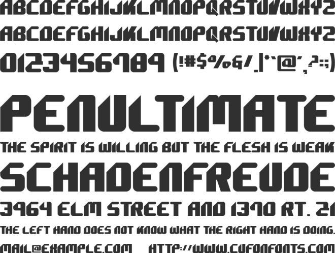 Fourkid font preview