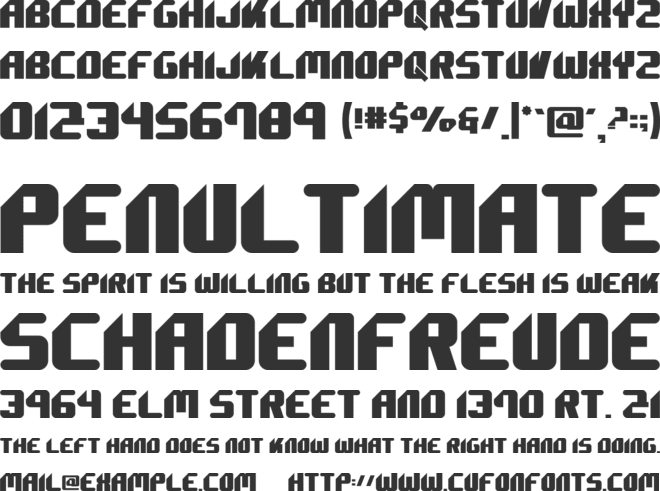 Fourkid font preview