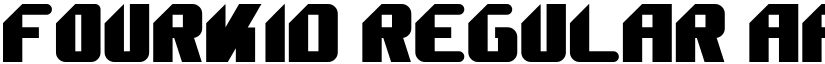 Fourkid Regular font