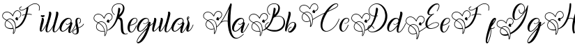 Fillas Regular font