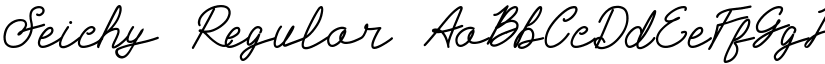 Seichy Regular font