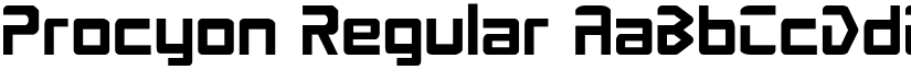 Procyon Regular font