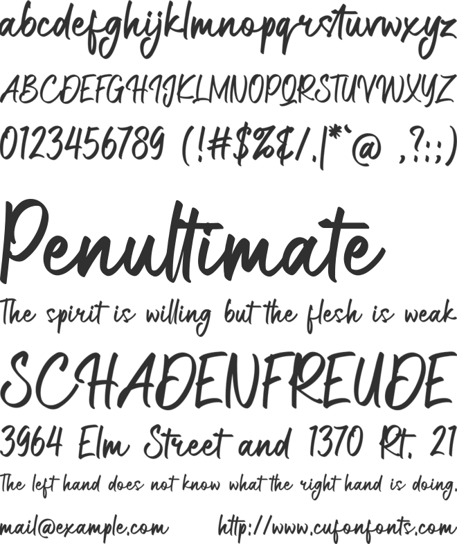 Luxembergh font preview