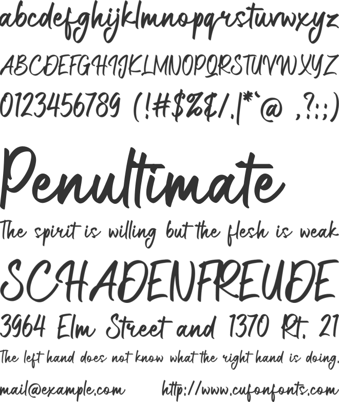 Luxembergh font preview