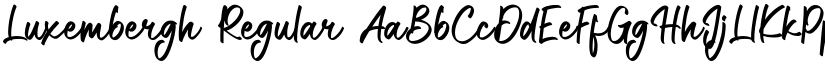Luxembergh Regular font