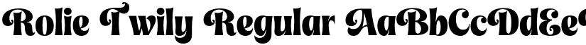 Rolie Twily Regular font