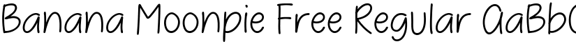 Banana Moonpie Free Regular font