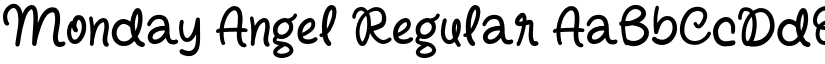 Monday Angel Regular font