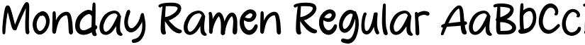 Monday Ramen Regular font