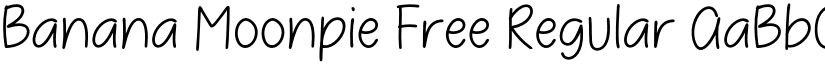 Banana Moonpie Free Regular font