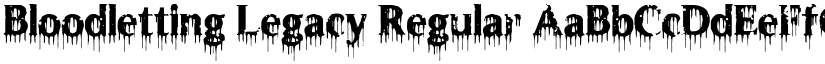 Bloodletting Legacy Regular font